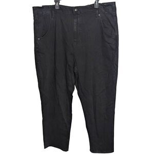 American Eagle Mom Jeans Pleated Front Black Plus Size 24